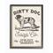 Stupell Industries Dirty Dog Soap Co Vintage Sign Black Framed Wall Art